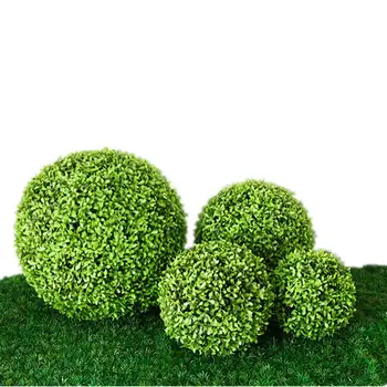 

Leave-Ball Grass Ball Plant Ornament Artificial Green Plastic Plant Simulation Ornament Party Garden Decoration