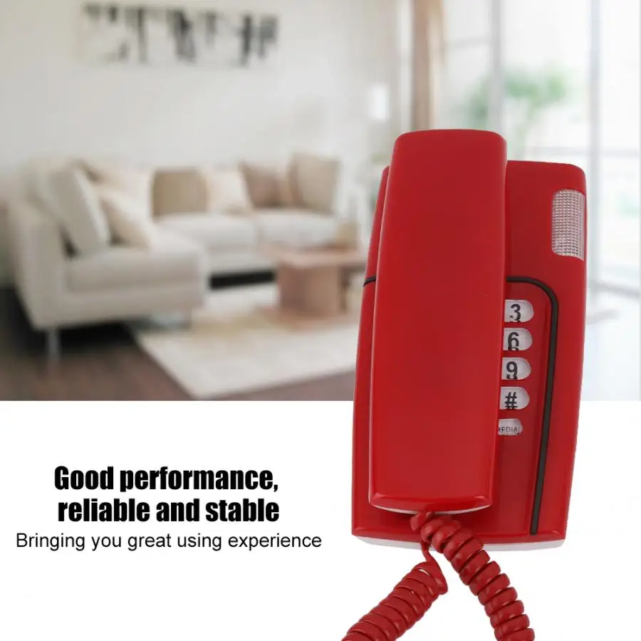 KX-T811 проводной английский стационарный мини-телефон с английской телефонной линией в случайном цвете