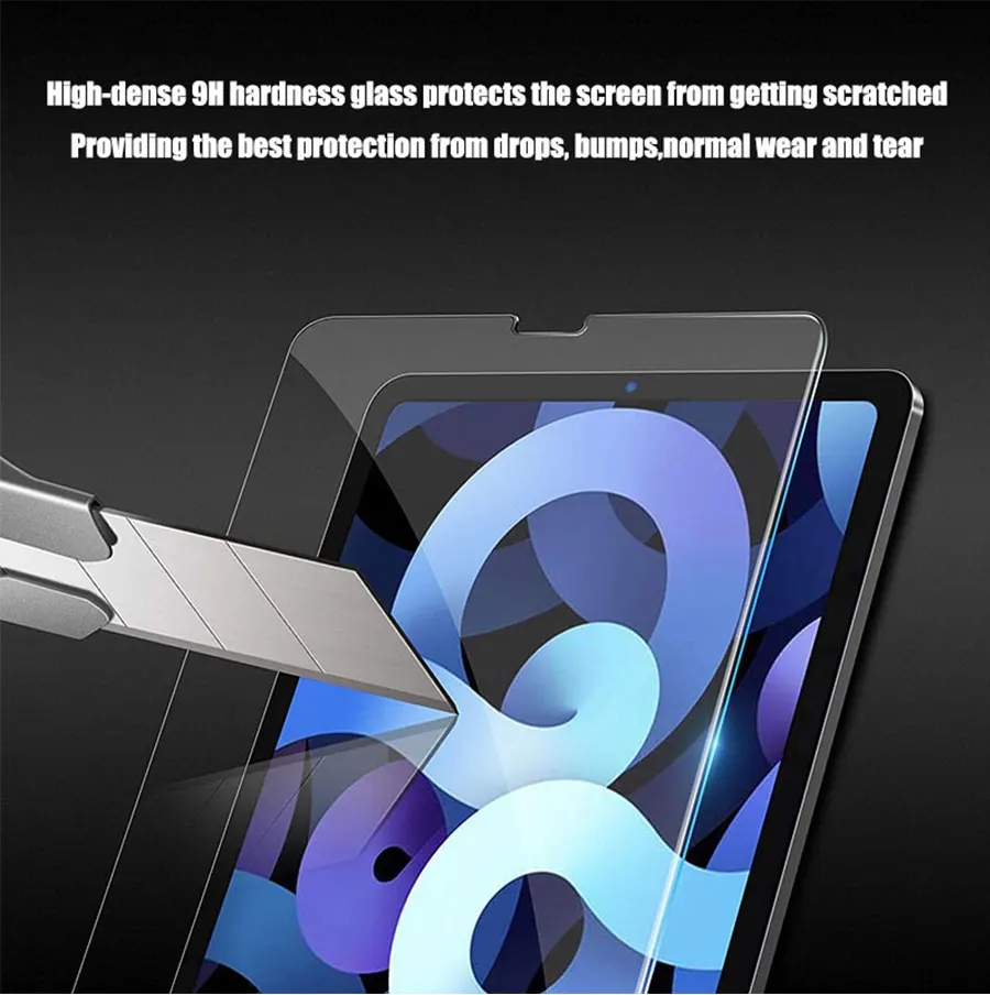 stickers ipad mini 2 pcs Tempered Glass For Ipad Pro 11 12.9 9 10.2 10.5 Air 4 3 2 Tablet Screen Protector For Ipad Mini 6 5 4 3 1 2020 2021 Glass touch screen tablet with pen