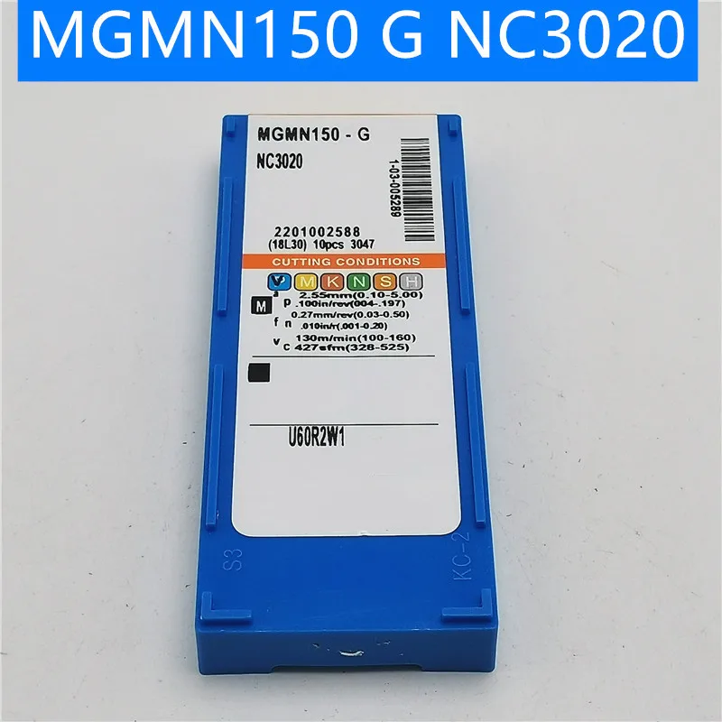 

100PCS MGMN150 G NC3020 High Quality Carbide Inserts External Turning Tools Metal Turning Tools Machine Tool Parts Lathe Tool