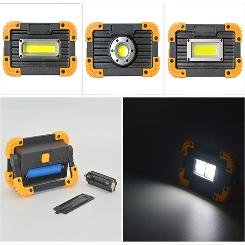 100W Portable Spotlight Led Work Ligh Tent Light Led Flashlight Use 18650 Rechargeable Floodlight for Outdoor Camping Lampe