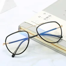 Женские очки-пилоты, оправа, оптические очки, модная металлическая оправа, очки по рецепту, новые дизайнерские женские очки