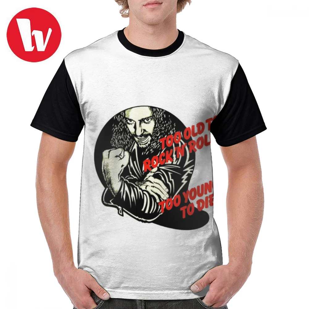 

Jethro Tull T Shirt Jethro Tull Too Young Too Die Telur T-Shirt Men Short Sleeves Graphic Tee Shirt Oversize Tshirt