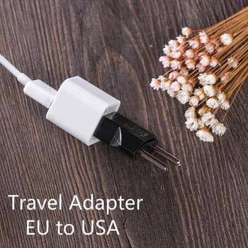 

Travel Adapter EU To USA Travelling Portable Adapter Travel Plug Converter European Standard Plug EU To USA Travel Essentials