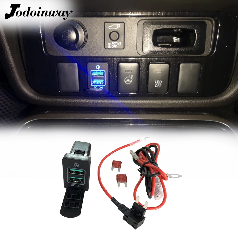 Dual USB Phone Charging Interface Auto Quick 3 Socket Switch Adapter For Mitsubishi Galant 2020 Space Star Pajero | Автомобили и