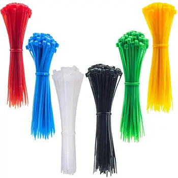 

Multi-Purpose Cable Tie 100pcs 3x100mm Multifunction Self-locking Plastic Nylon Cable Tie Zip Ties Nylon Self Locking Wire Ties