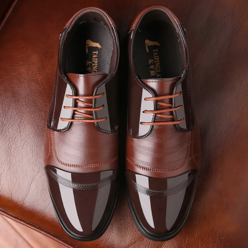 

Tai ping lang Hot Sales Summer New Style MEN'S SHOES Hot Selling Elevator Business Leather Shoes Breathable Formal Wear Leather