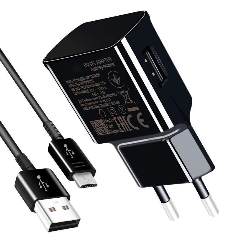 

For Samsung J3 J5 J7 2017 Adaptive Fast Charging Charger For Samsung S7 6 Edge Note4 5 EU Plug Travel Charging Phone Charger