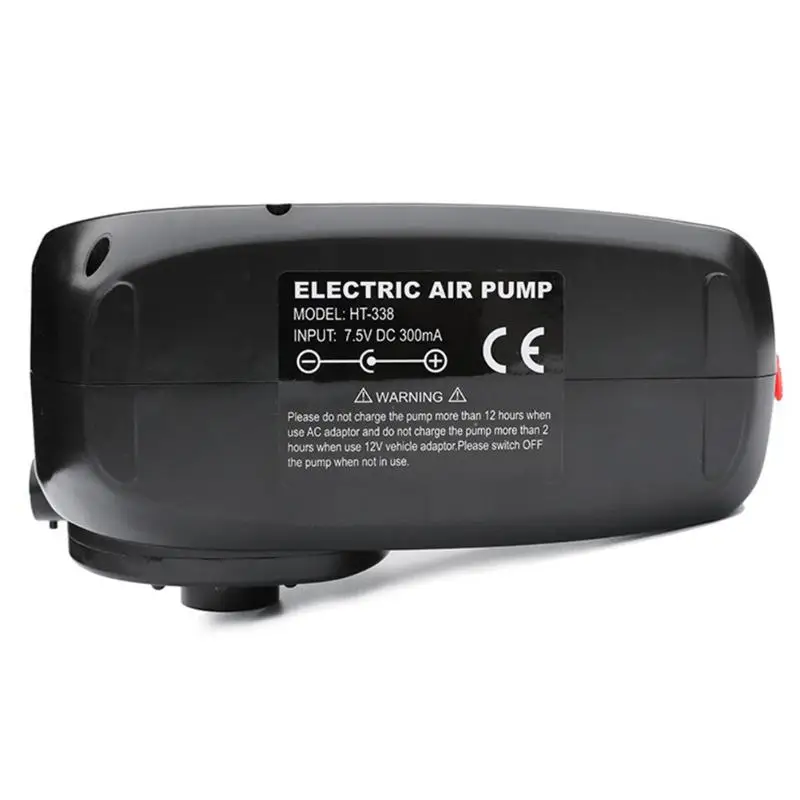 DC 7,5 V PVC HT-338 электрический воздушный насос для хранения энергии перезаряжаемый надувной насос для надувной кровати лодка круг для плавания