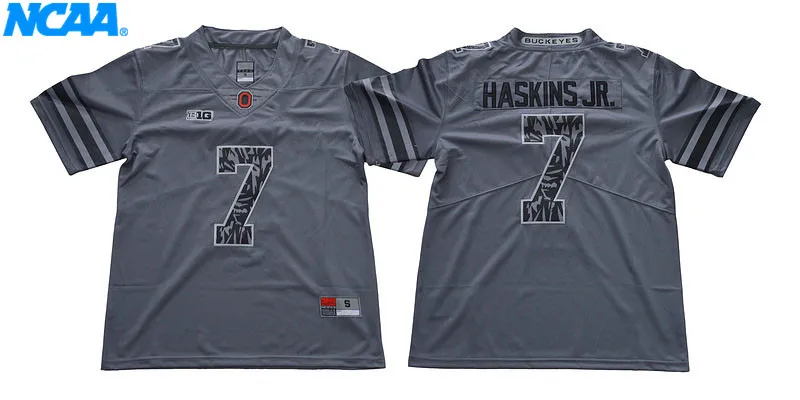 Новое поступление высокое качество штат Огайо Доббинс#2 Haskins JR.#7 Эллиотт#15 футболка колледжа Ограниченная серия трикотажные изделия S-XXXL - Цвет: 6