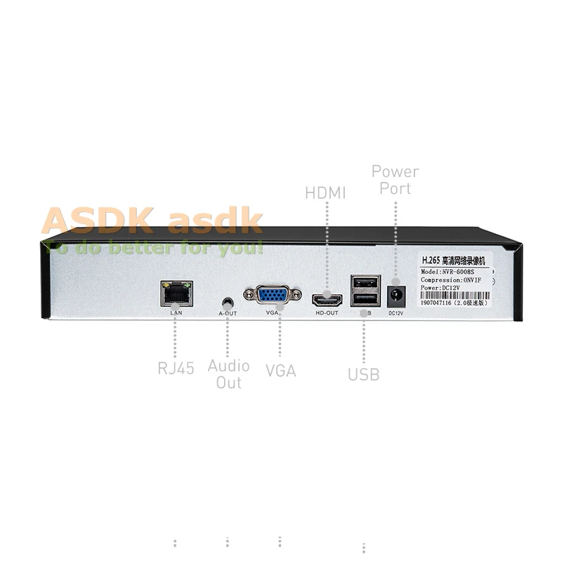 H.265 HD 8 канальный NVR 5MP 1080P сетевой видеорегистратор HDMI CH CCTV для IP камеры P2P облачная