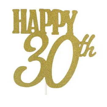 

Year Birthday Cake Topper Party Decoration Banner Birthday Party Decorations Kids Wedding Cake Decorations