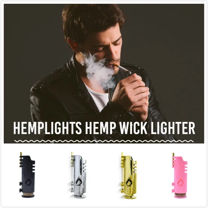 

Hemp Wick Lighters Case