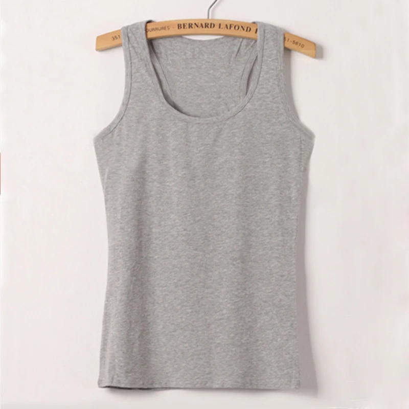 Camisole, женские майки, Vogue Belief Of The Universe, топы с принтом, футболка, Женская Повседневная, Harajuku, свободная, с круглым вырезом, жилет размера плюс - Цвет: gray