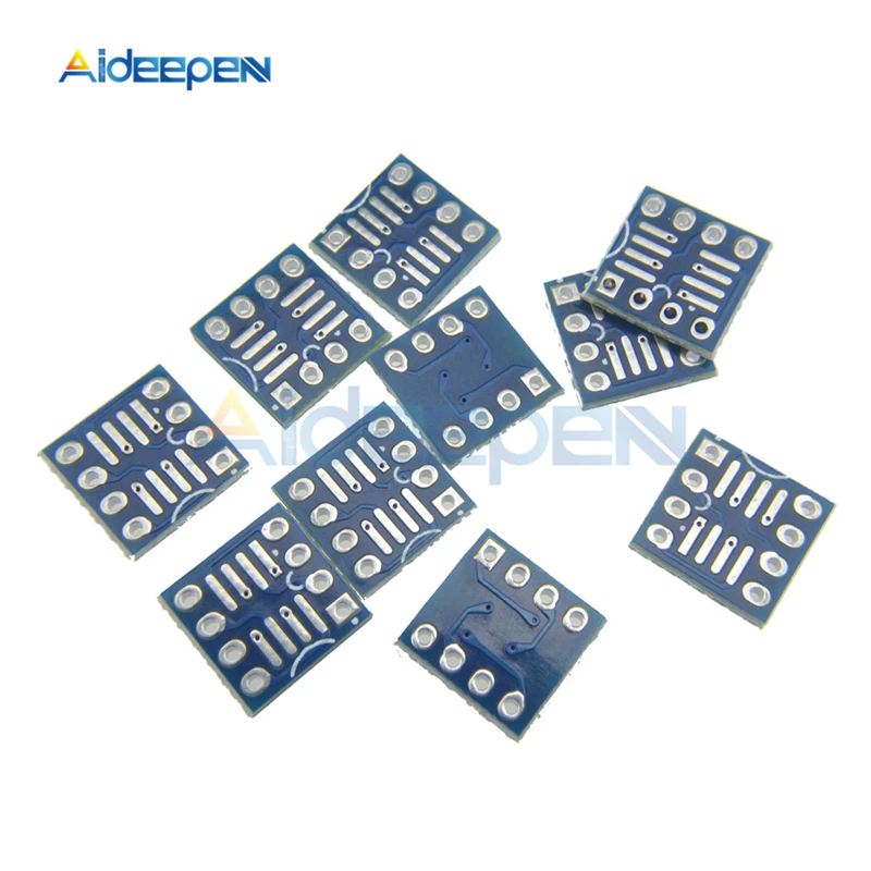 

10Pcs/lot TSSOP8 SSOP8 SOP8 to DIP8 Transfer Board DIP Pin Board Pitch Adapter TSSOP-8 SSOP-8 SOP-8 to DIP-8 Converter PCB Board