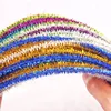 100pcs Glitter Chenille Stems Pipe Plush Tinsel Stems Plush Sticks Kids Educational DIY Toys Handmade Art Craft Supplies ► Photo 3/6