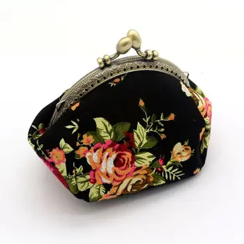

Wallet,Lady Vintage Flower Mini Coin Purse Wallet Clutch bag