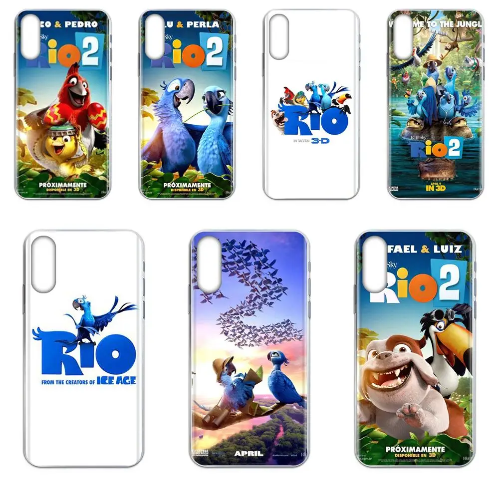 Мягкие Мультяшные Чехлы Pelicula Rio 2 чехол для Xiaomi Redmi Note 8 8A 8T 10 K30 5G Pro Motorola G G2 G3 G4 G5 G6 G7