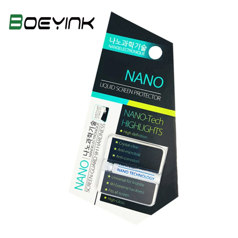 

2ML NANO Liquid Glass Screen Protector Oleophobic Coating Film Universal For iPhone X 7 6S 8 Huawei P30 Pro Samsung S10 M10 M20