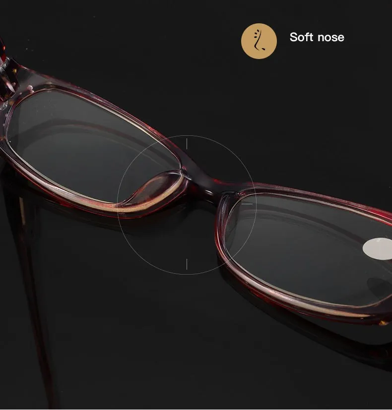 Vintage Rhinestone aspheric lens Women Reading Glasses Floral Print Lady Glasses Reader with Diamond gafas de lectura