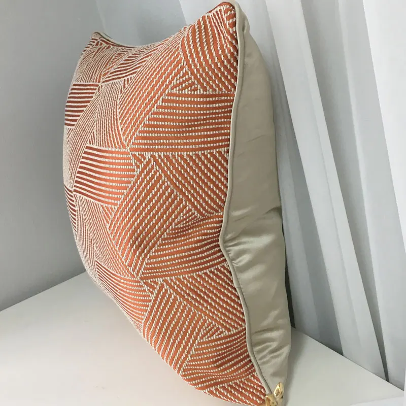 2019 новые высококачественные смешанные утепленные Чехлы для подушек с геометрическим рисунком оранжевые наволочки Almofadas домашний декор