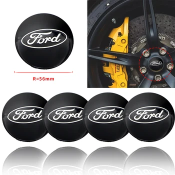 

Nstar 4pcs new black 56mm black Car Wheel Center Badge Emblem Sticker For Fords Focus 2 3 1 MK2 MK3 MK1 Fusion Accessories