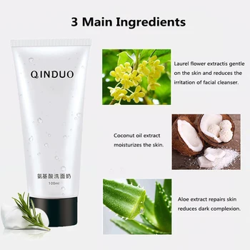 

Printing Lighten Remover Black Head Gentle Deep 100g Aloe Acne Marks Cleansing Facial Cleanser Oil Control Lighten TSLM1
