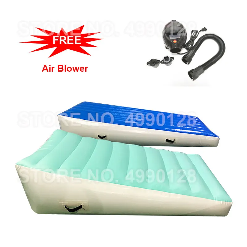 

Free Shipping 3x1.5x0.6x0.2M Inflatable Air Track Ramp / Incline Triangle for Gymnastics Tumbling with Free Pump