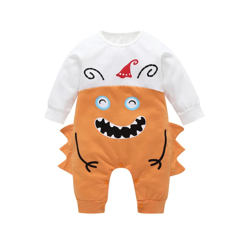 

Halloween Pumpkin Costumes Autumn Newborn Rompers Baby Clothes Toddler Long-Sleeve Jumpsuit For Kids Boy Girl Cosplay Clothing