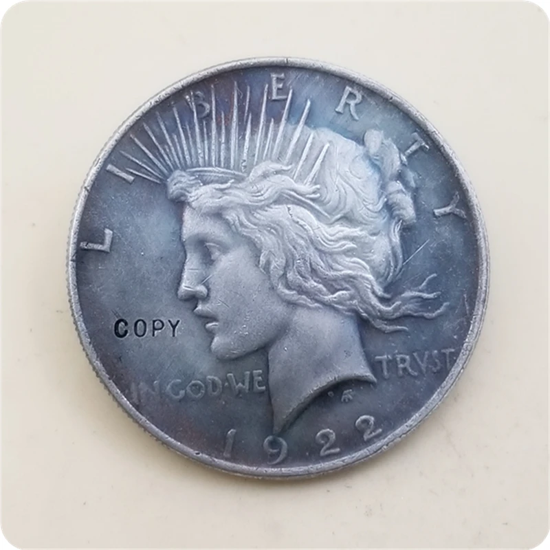 США 1922,1964 мира копия доллара монета