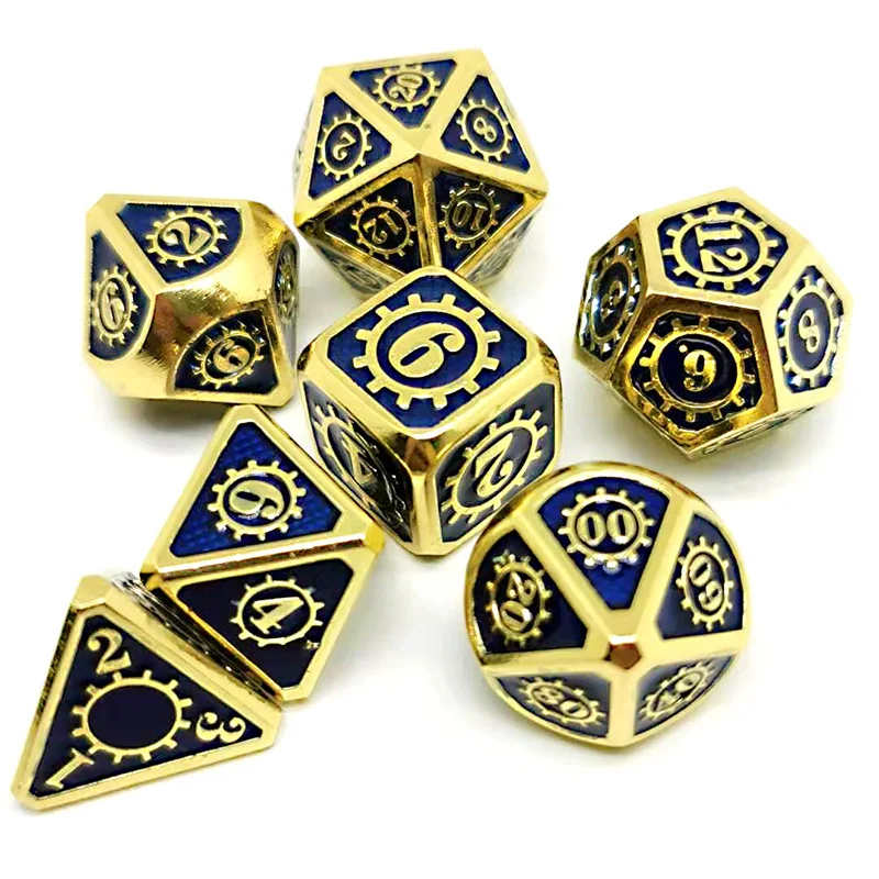 Beste Metal Dice Set Polyhedrale Dobbelstenen Set Met Dobbelstenen Metalen Dnd Dobbelstenen En Gaming Dice Voor En Rpg Games metal Dice D4 D6 D8 D10 D12 D20