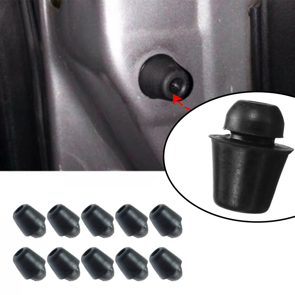 Black Rubber Car Bumper Door Overslam 10 Pcs/set for Hyundai All Vehicle