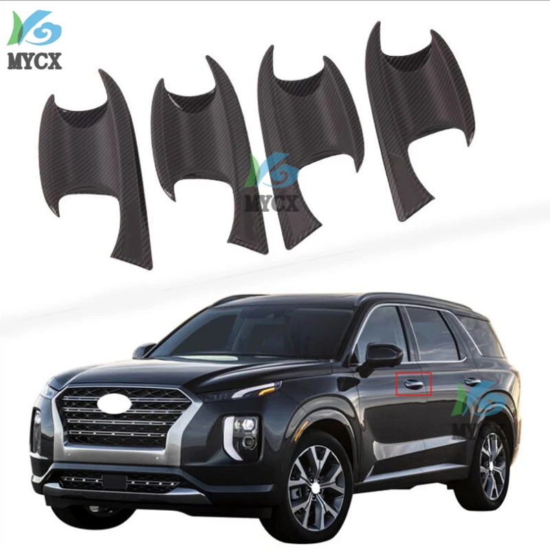 

For Hyundai Palisade 2019 2020 ABS door handle bowl side door bowl cover decorative strip appearance car styling accessories