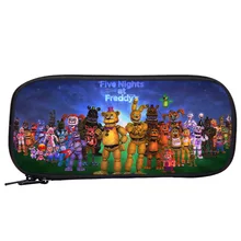 Jogo FNAF Cinco Noites No Freddy Escola Papelaria Multifuncional Saco do Lápis Caixa da Pena Do Miúdo das Figuras de Ação Brinquedos Kid Natal gif(China)