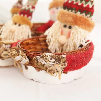 

2020Merry Christmas Candy Storage Basket Decoration Santa Claus Storage Basket Products For Christmas Candy Container