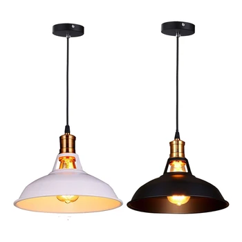 

Retro Industrial Simplicity Chandelier Vintage Ceiling Lamp with Metal Shiny Nordic style Shade