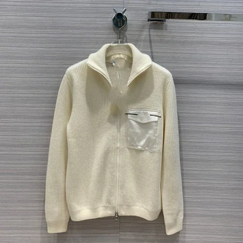 

Casual Knitted Cardigan Coat for Women Fall Long Sleeve Zipper Cardigan Coat Fashion Warm Outwear