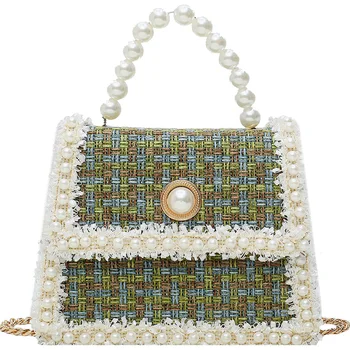 

Free Shipping Fashion Women Messenger Bags Girl Chain Beading Flap Shoulder Bags