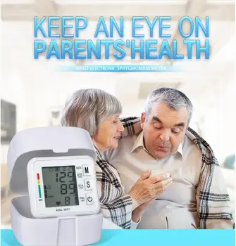 

English full automatic intelligent wrist electronic sphygmomanometer without voice sphygmomanometer