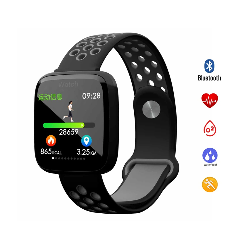 Смарт-часы F15, Bluetooth Камера, кровяное давление, погода, погоды, управление музыкой, будильник, калории, напоминание о сообщениях, смарт-браслет