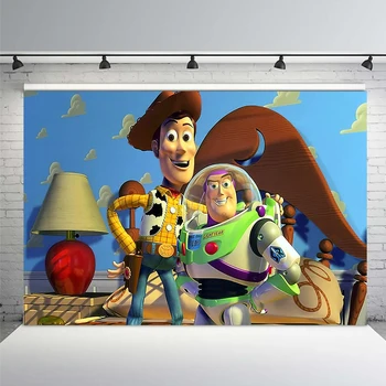 

Photography Photo Studio Backdrop Toy Story Themed Party Stars Children Birthday Banner Photo Studio Background Photocall