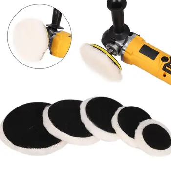 

Balight 3/4/5/6/7Inch 1PCS Hook & Loop Wool Polishing Wheel for Car Motorcycle Paint Waxing Furniture Buffing