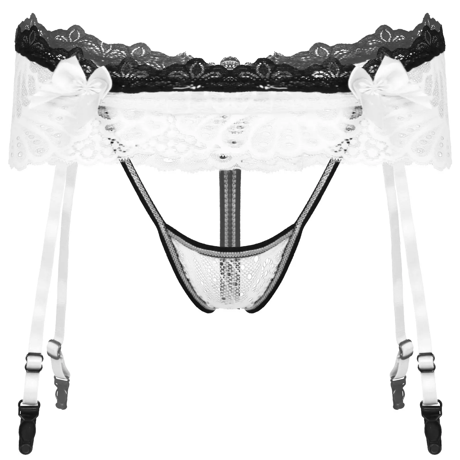 Men's Sexy Lace G-String Pouch Panties