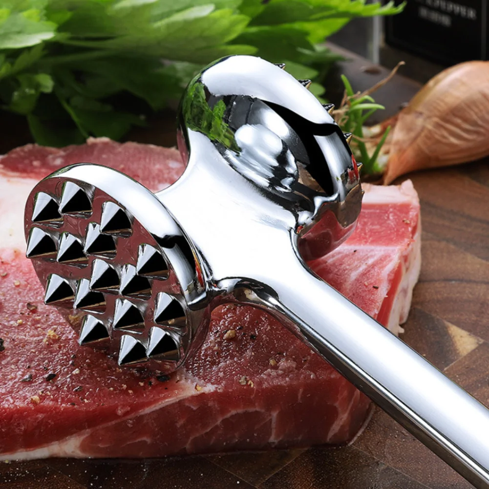 1 шт. алюминиевый сплав свободные тендерайзеры для мяса молоток с двух сторон отбойники для стейка свинины кухонные инструменты тщательный вкус