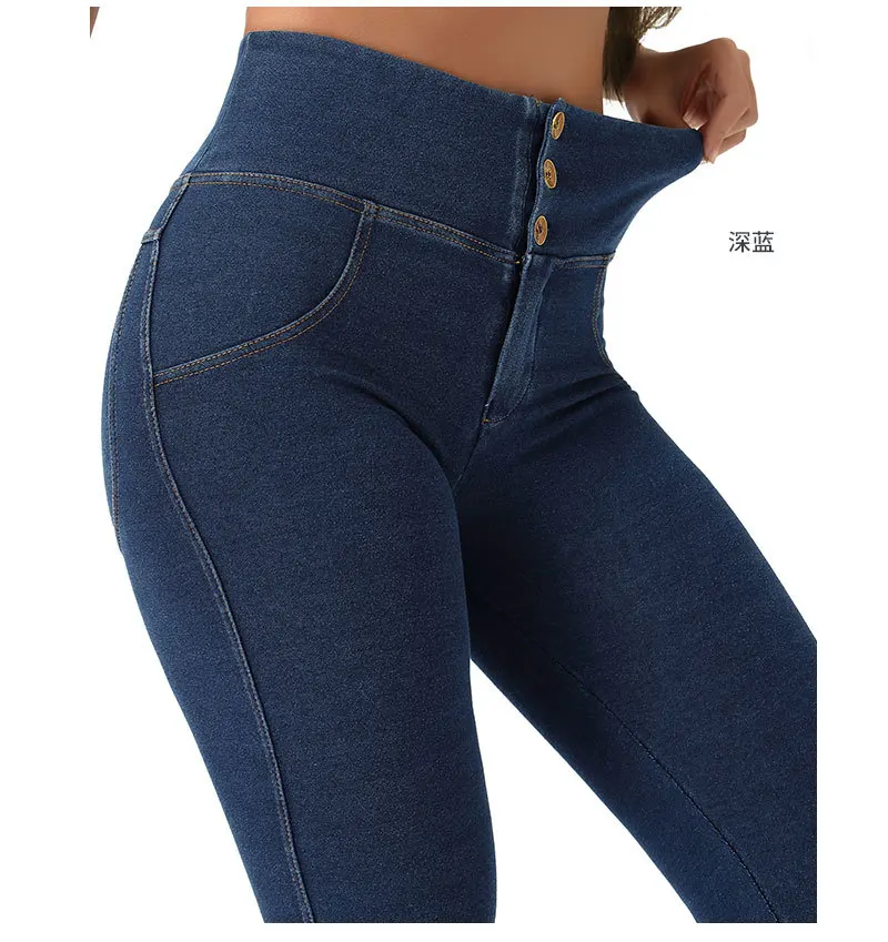 Спортивные Леггинсы для фитнеса женские джинсы с высокой талией эластичные брюки для йоги леггинсы для тренировок и бега тонкие осень-зима