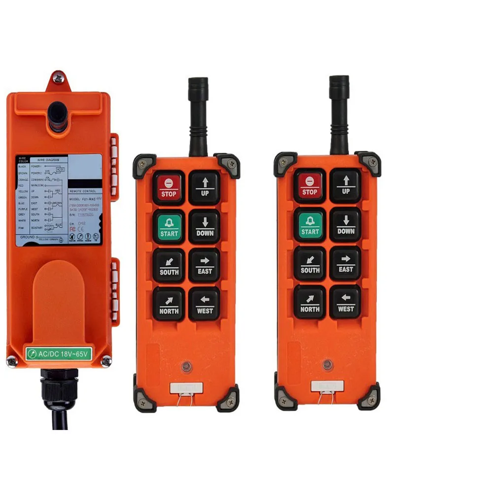 

Original TELECRANE Wireless Industrial Remote Controller Electric Hoist Remote Control 2 Transmitter + 1 Receiver F21-E1B
