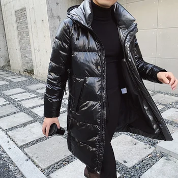 

Duck Down Jacket for Men Winter Warm Clothing Mens 2020 Fashion Trend Waterproof Long Puffer Jackets Slim Fit Padded Bubble Coat
