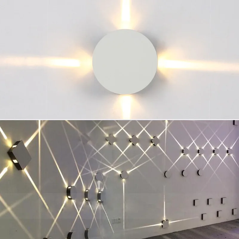 NEWKBO Round LED Wall Light Creative Aisle Wall Lamp Modern Indoor LED Wall Light Corridor Bedside Staircase Hotel Decor Light