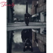 5D черная кошка и Черная пантера 5d алмазная картина 5d diy Алмазная вышивка мозаика 3D вышивка крестиком полная квадратная и круглая дрель