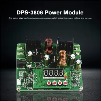 

JUNTEK DPS-3806 DC-DC Digital Control Buck-Boost Power Module Constant Voltage Constant Current LED Driver 0-38V 0-6A Charger